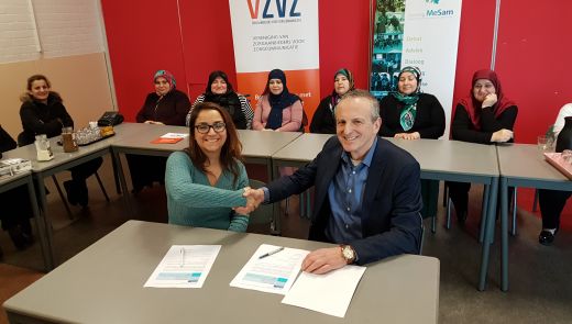 Tekenen samenwerking VZVZ en MeSam