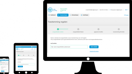 Volgjezorg op verschillende devices