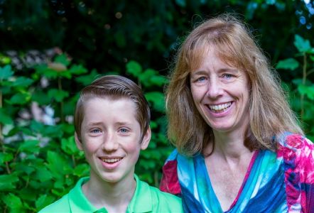 Marian de Graaf en zoon Casper